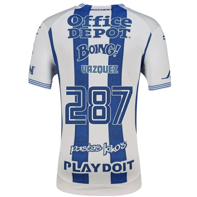 Danxen Mulher Camisola Maximo Vázquez #287 Branco Azul Marinho Principal 2026/27 Camisa Brasil