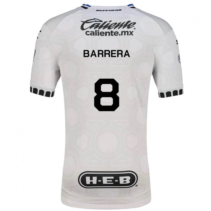 Danxen Mulher Camisola Pablo Barrera #8 Branco Preto Azul Principal 2026/27 Camisa Brasil