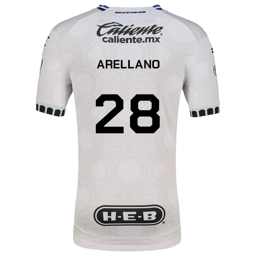 Danxen Mulher Camisola Jesús Arellano #28 Branco Preto Azul Principal 2026/27 Camisa Brasil