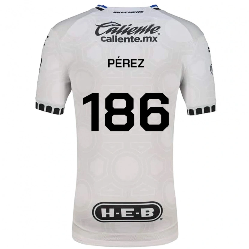 Danxen Mulher Camisola José Pérez #186 Branco Preto Azul Principal 2026/27 Camisa Brasil