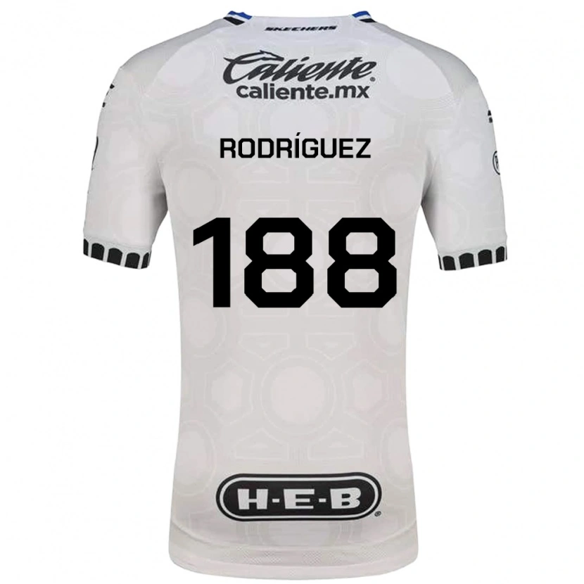 Danxen Mulher Camisola Darío Rodríguez #188 Branco Preto Azul Principal 2026/27 Camisa Brasil