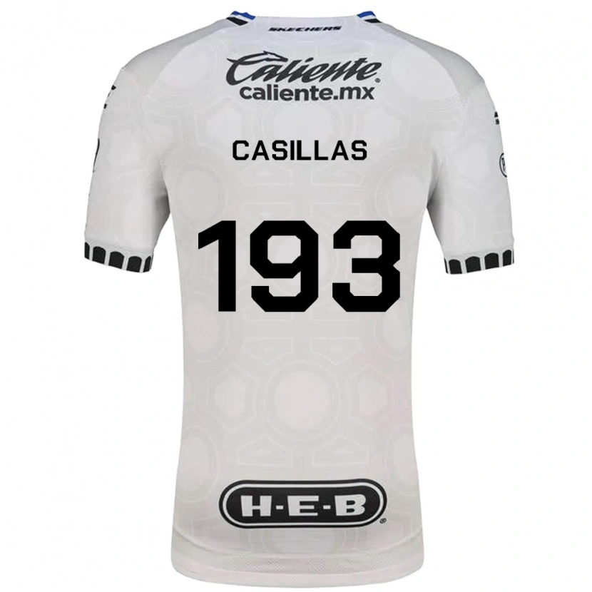 Danxen Mulher Camisola Mauricio Casillas #193 Branco Preto Azul Principal 2026/27 Camisa Brasil