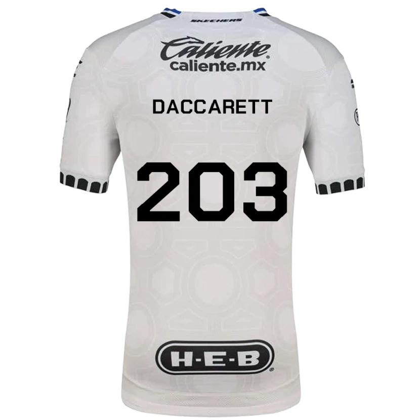 Danxen Mulher Camisola Juan Daccarett #203 Branco Preto Azul Principal 2026/27 Camisa Brasil