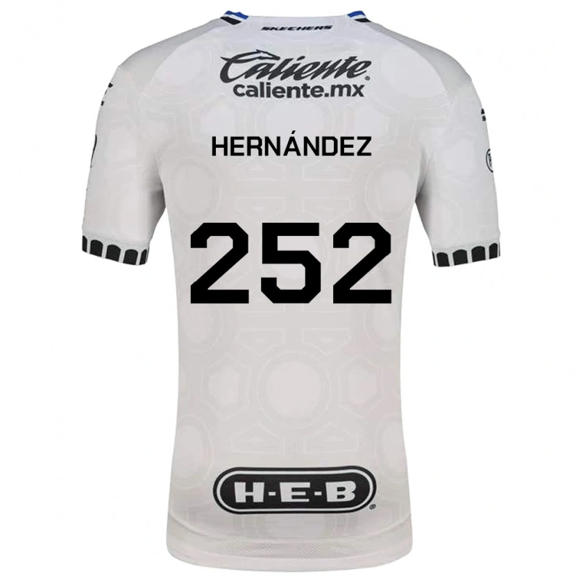 Danxen Mulher Camisola Emilio Hernández #252 Branco Preto Azul Principal 2026/27 Camisa Brasil