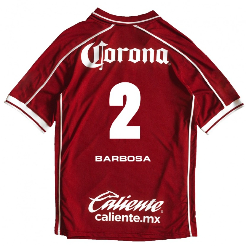 Danxen Mulher Camisola Diego Barbosa #2 Branco Vermelho Principal 2026/27 Camisa Brasil