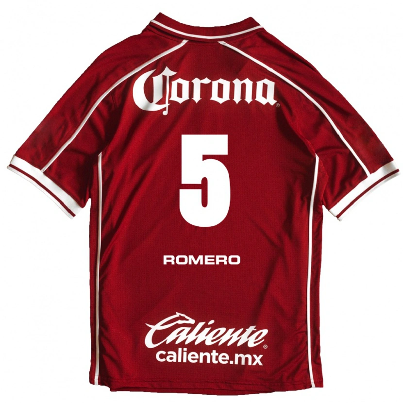 Danxen Mulher Camisola Franco Romero #5 Branco Vermelho Principal 2026/27 Camisa Brasil