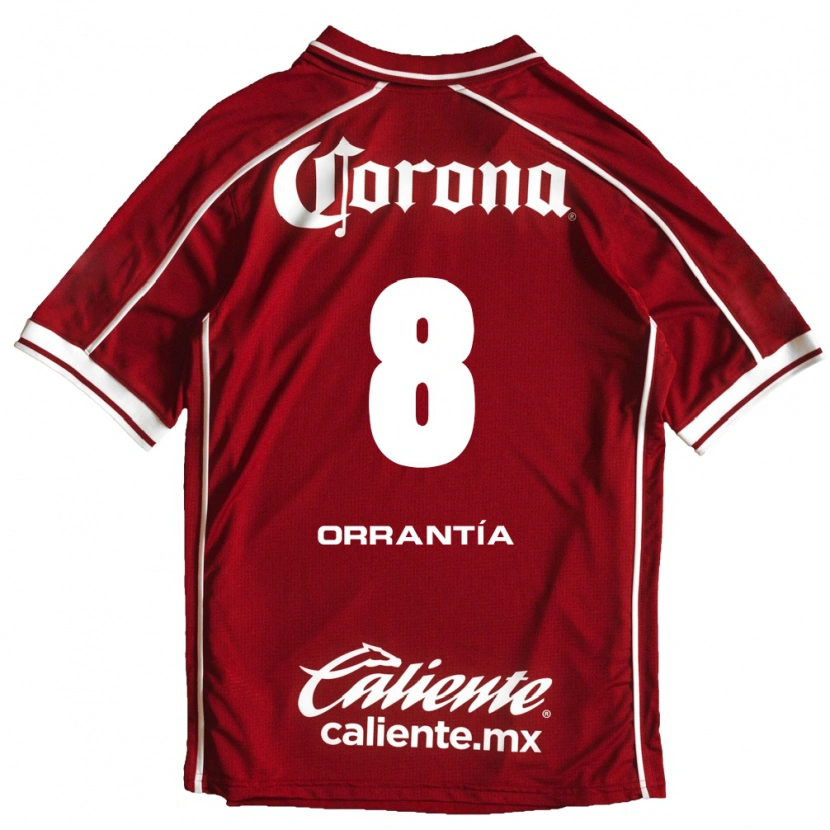 Danxen Mulher Camisola Carlos Orrantia #8 Branco Vermelho Principal 2026/27 Camisa Brasil