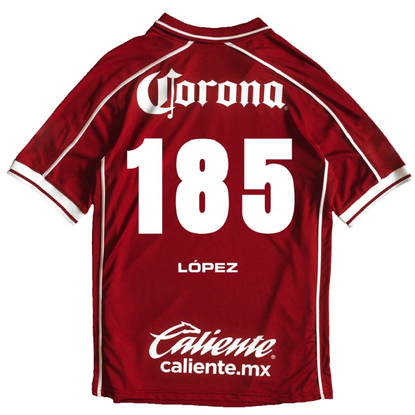 Danxen Mulher Camisola David López #185 Branco Vermelho Principal 2026/27 Camisa Brasil