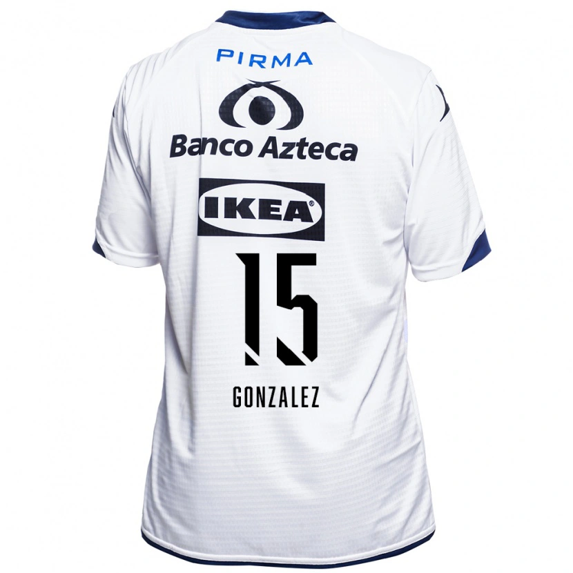 Danxen Mulher Camisola Jaqueline González #15 Branco Preto Azul Principal 2026/27 Camisa Brasil