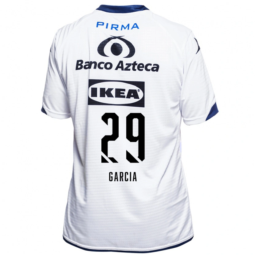 Danxen Mulher Camisola Emiliano García #29 Branco Preto Azul Principal 2026/27 Camisa Brasil