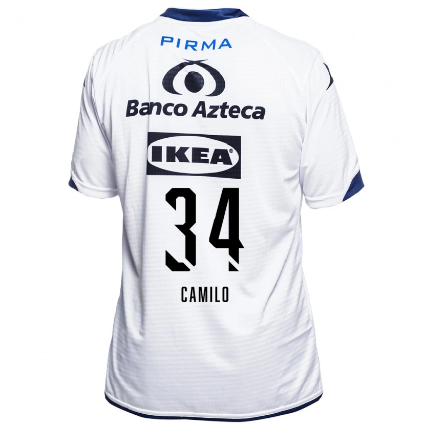 Danxen Mulher Camisola Lucas Camilo #34 Branco Preto Azul Principal 2026/27 Camisa Brasil