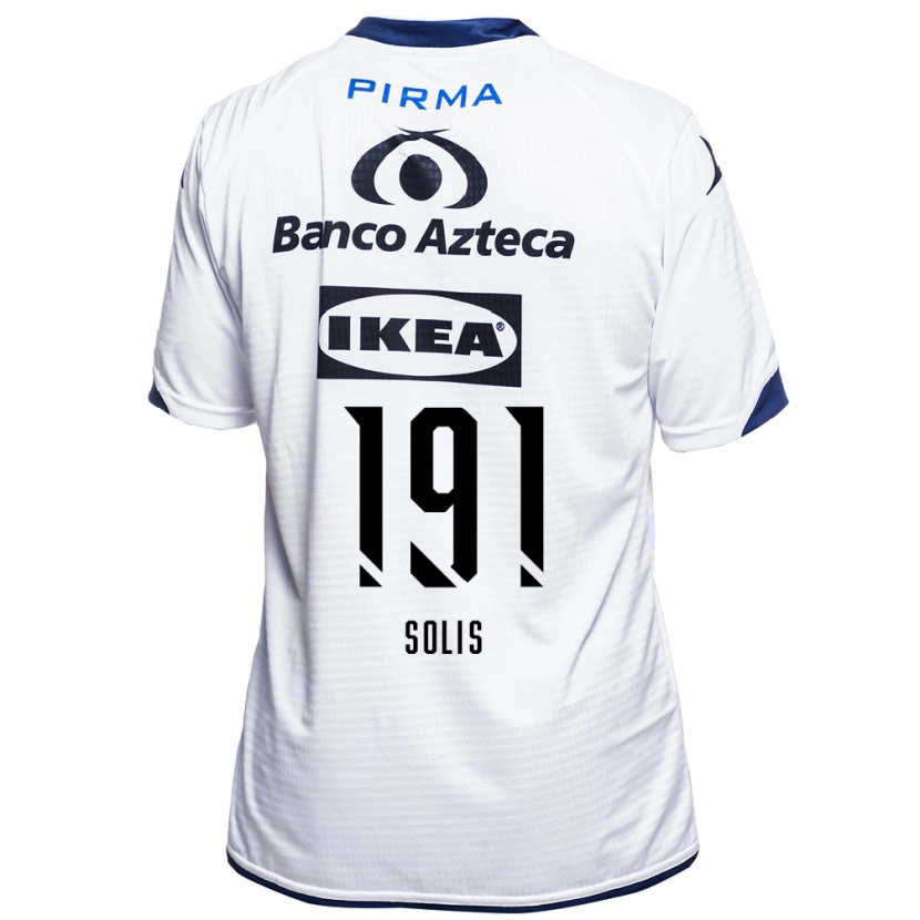 Danxen Mulher Camisola César Solís #191 Branco Preto Azul Principal 2026/27 Camisa Brasil