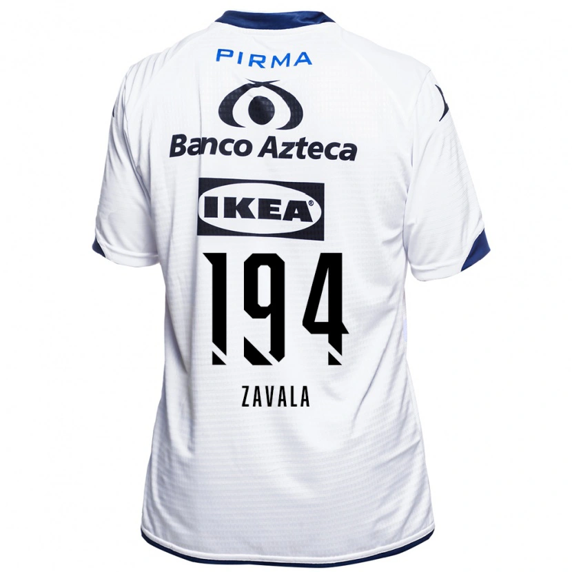 Danxen Mulher Camisola Arath Zavala #194 Branco Preto Azul Principal 2026/27 Camisa Brasil