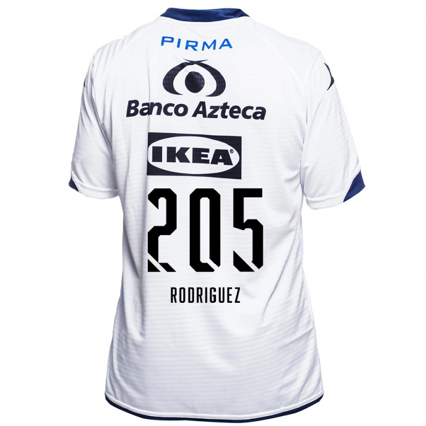Danxen Mulher Camisola Alberto Rodríguez #205 Branco Preto Azul Principal 2026/27 Camisa Brasil
