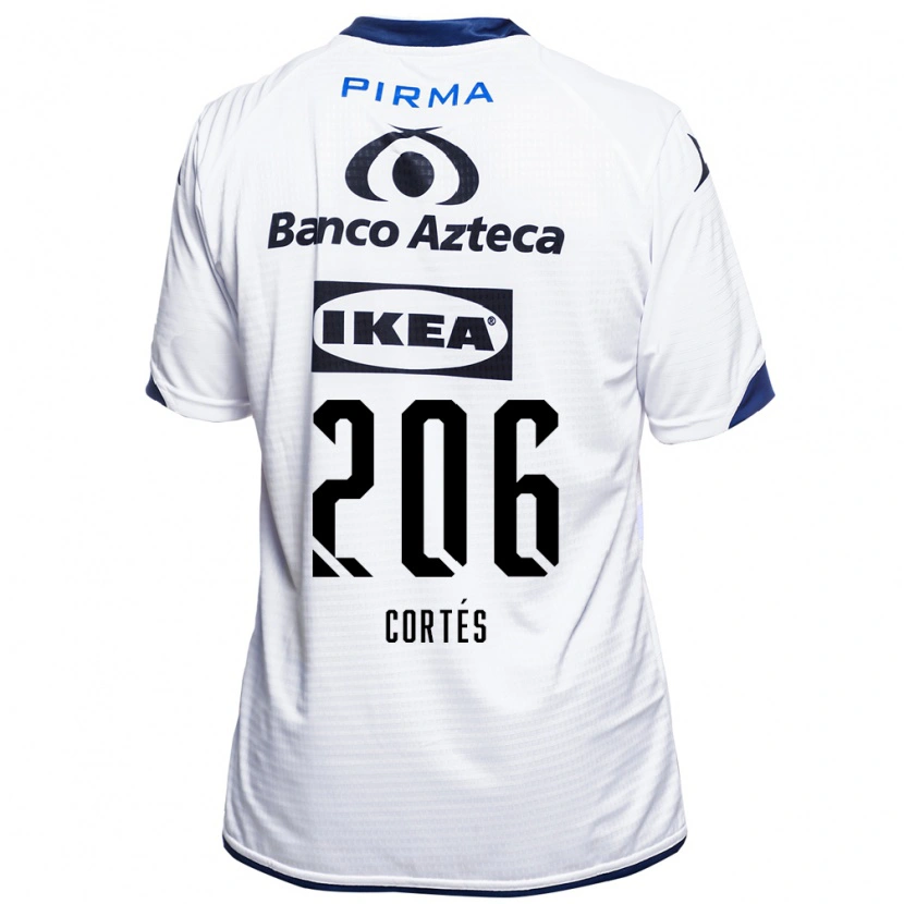 Danxen Mulher Camisola Jafet Cortés #206 Branco Preto Azul Principal 2026/27 Camisa Brasil