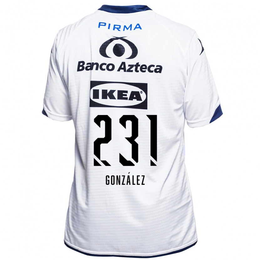 Danxen Mulher Camisola Ángel González #231 Branco Preto Azul Principal 2026/27 Camisa Brasil