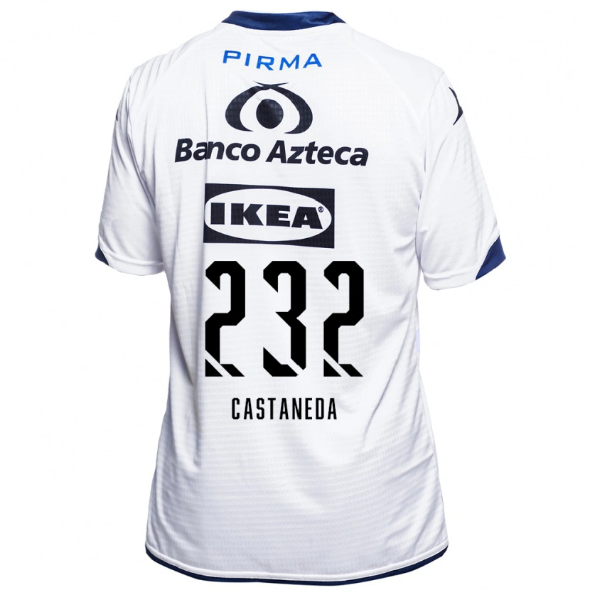 Danxen Mulher Camisola Ángel Castañeda #232 Branco Preto Azul Principal 2026/27 Camisa Brasil
