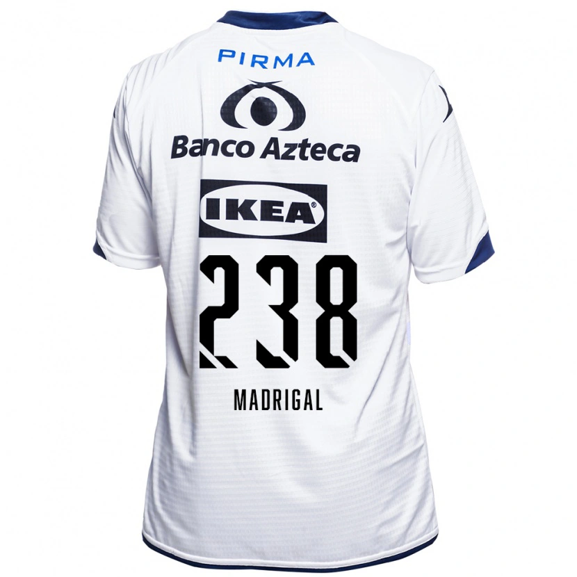 Danxen Mulher Camisola David Madrigal #238 Branco Preto Azul Principal 2026/27 Camisa Brasil