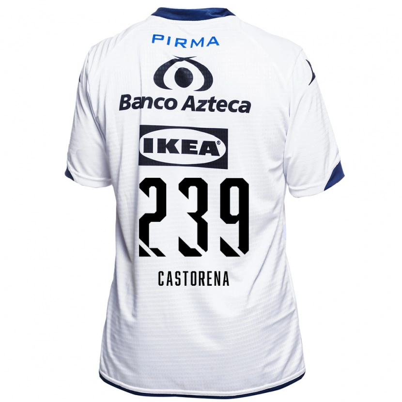 Danxen Mulher Camisola Ernesto Castorena #239 Branco Preto Azul Principal 2026/27 Camisa Brasil