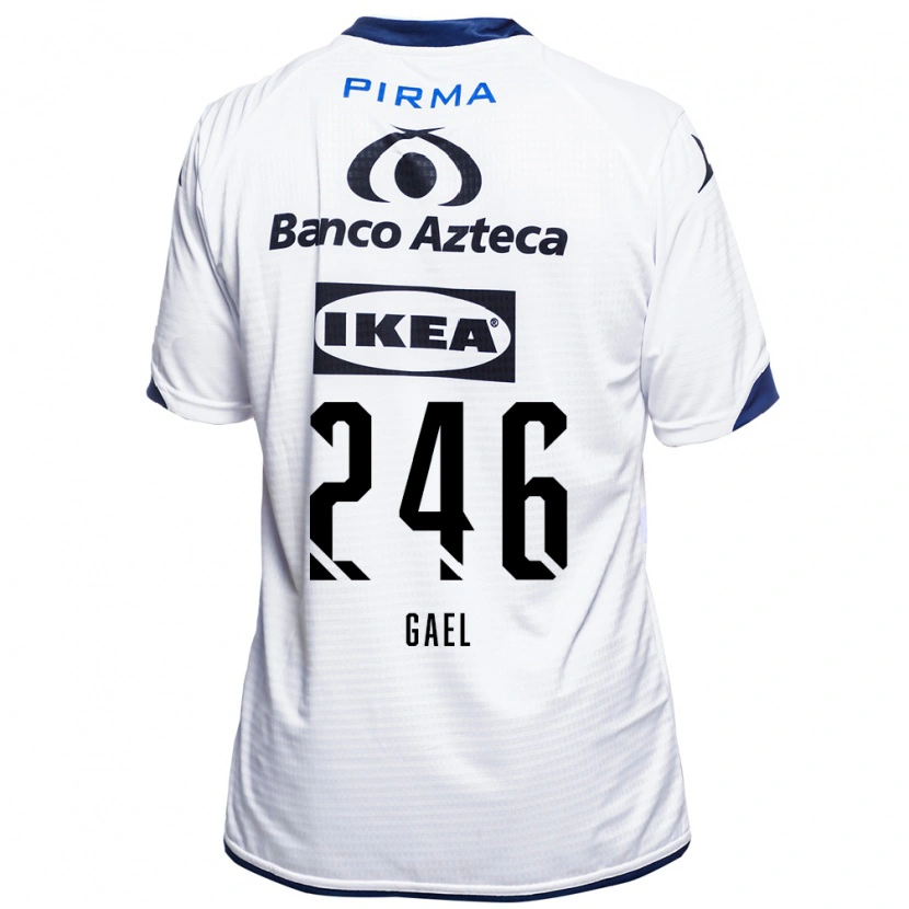 Danxen Mulher Camisola Gael De La Torre #246 Branco Preto Azul Principal 2026/27 Camisa Brasil
