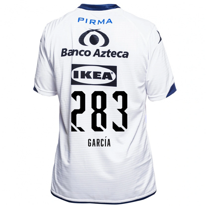 Danxen Mulher Camisola Francisco García #283 Branco Preto Azul Principal 2026/27 Camisa Brasil