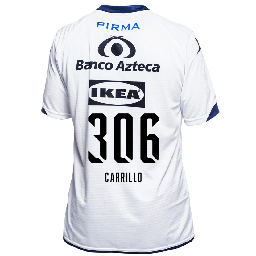 Danxen Mulher Camisola Alejandro Carrillo #306 Branco Preto Azul Principal 2026/27 Camisa Brasil