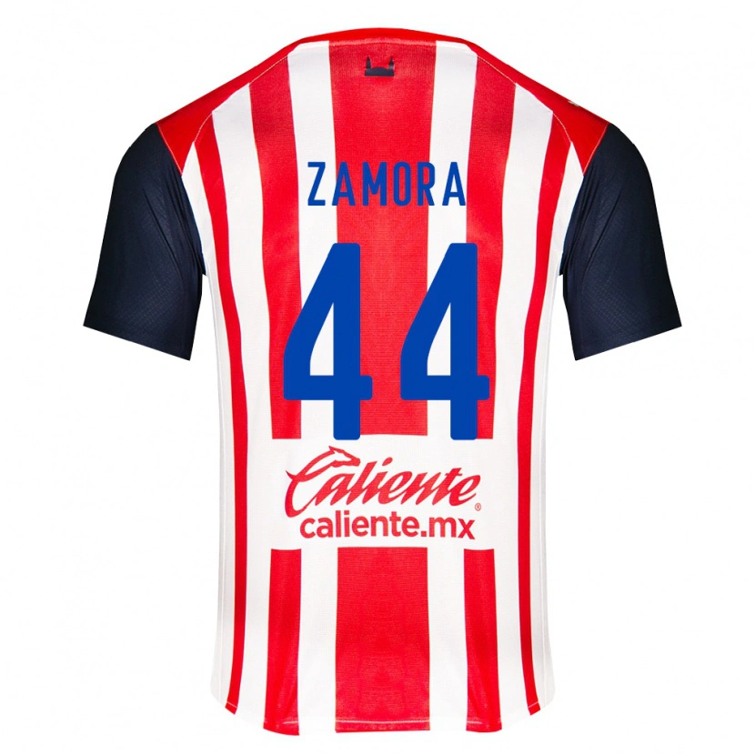 Danxen Mulher Camisola Saúl Zamora #44 Vermelho Preto Branco Principal 2026/27 Camisa Brasil