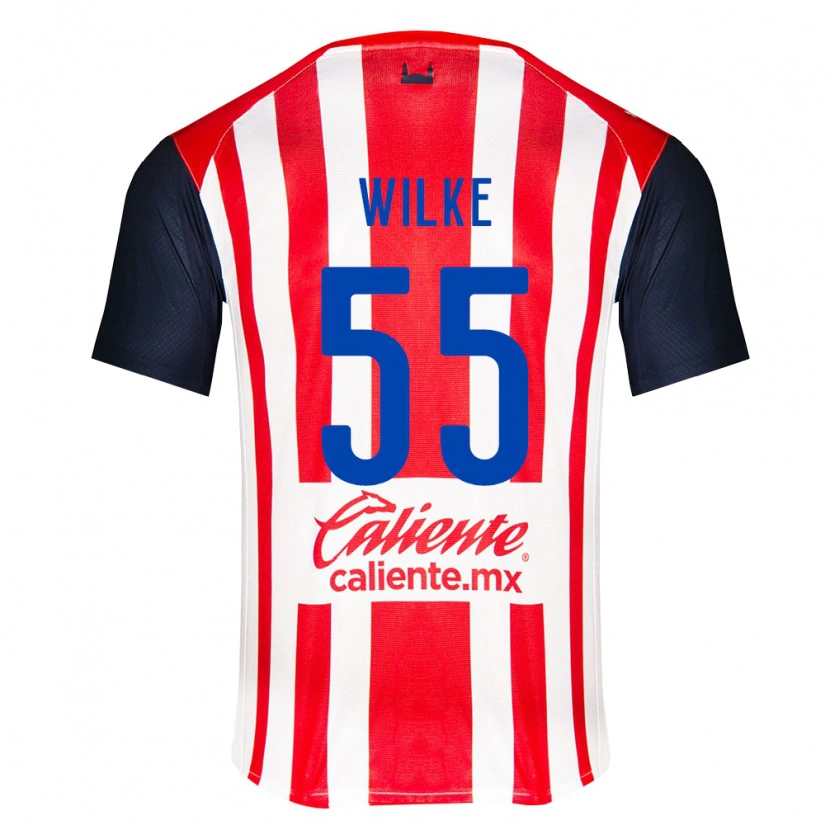 Danxen Mulher Camisola Teun Wilke #55 Vermelho Preto Branco Principal 2026/27 Camisa Brasil