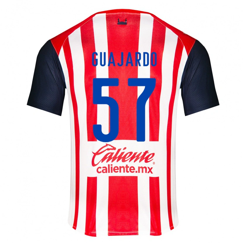 Danxen Mulher Camisola Dylan Guajardo #57 Vermelho Preto Branco Principal 2026/27 Camisa Brasil