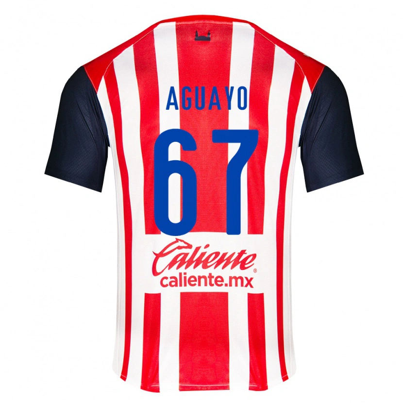 Danxen Mulher Camisola Sergio Aguayo #67 Vermelho Preto Branco Principal 2026/27 Camisa Brasil