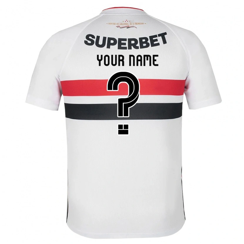 Danxen Mulher Camisola Seu Nome #0 Branco Vermelho Preto Principal 2026/27 Camisa Brasil