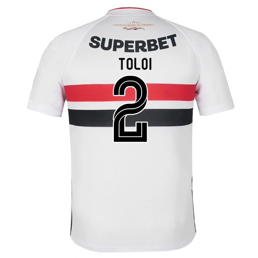 Danxen Mulher Camisola Rafael Tolói #2 Branco Vermelho Preto Principal 2026/27 Camisa Brasil