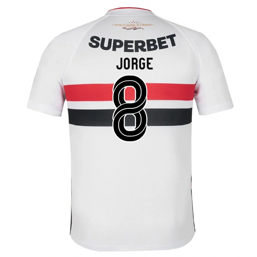 Danxen Mulher Camisola Lucas Jorge #8 Branco Vermelho Preto Principal 2026/27 Camisa Brasil