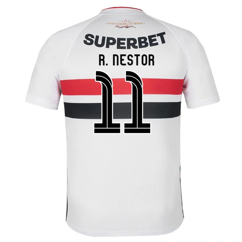 Danxen Mulher Camisola Rodrigo Nestor #11 Branco Vermelho Preto Principal 2026/27 Camisa Brasil