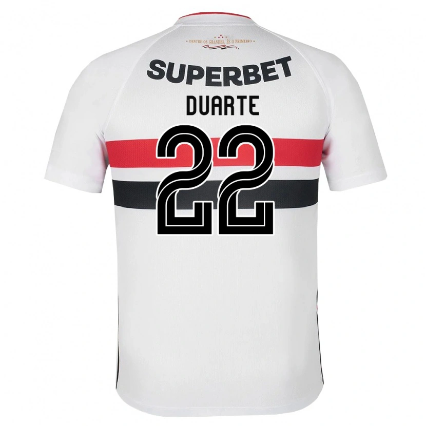 Danxen Mulher Camisola Domingos Duarte #22 Branco Vermelho Preto Principal 2026/27 Camisa Brasil