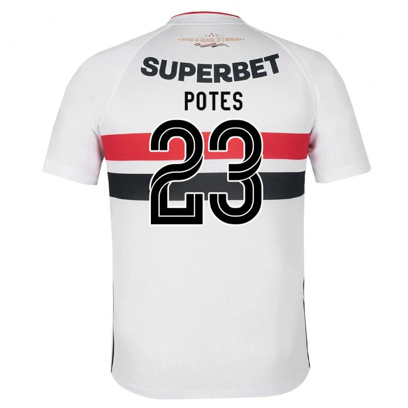 Danxen Mulher Camisola Juan Potes #23 Branco Vermelho Preto Principal 2026/27 Camisa Brasil
