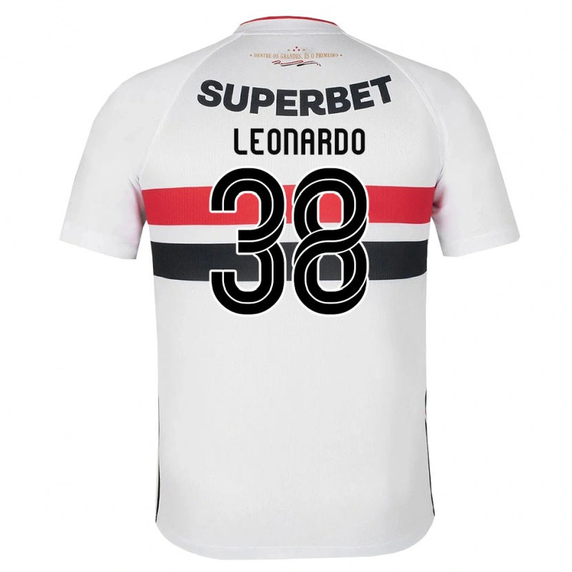 Danxen Mulher Camisola Hugo Leonardo #38 Branco Vermelho Preto Principal 2026/27 Camisa Brasil