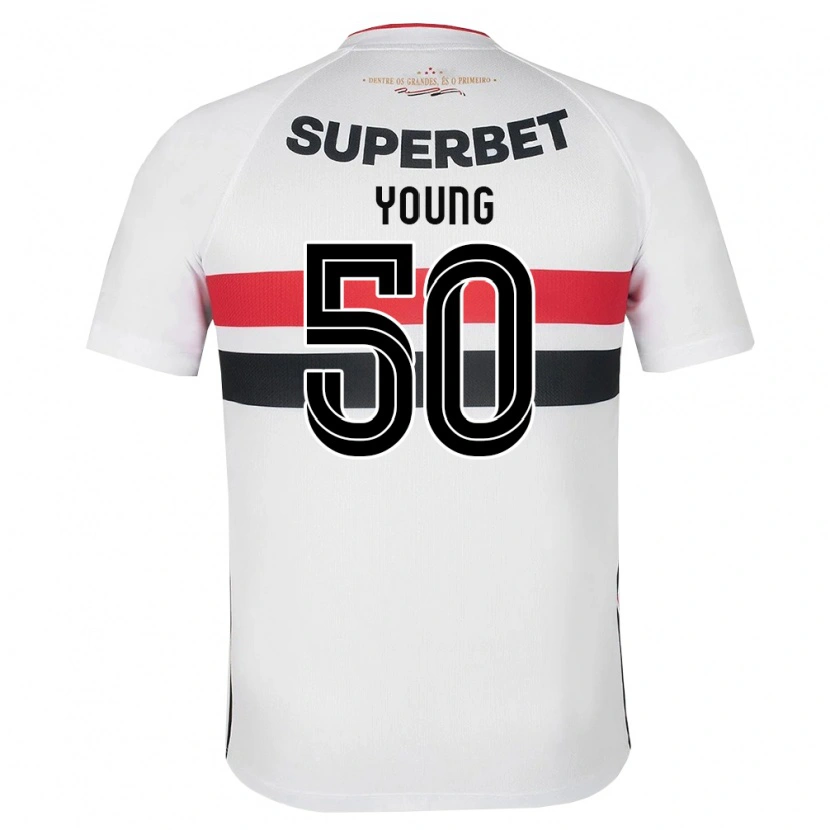 Danxen Mulher Camisola Young Navarro Moraes #50 Branco Vermelho Preto Principal 2026/27 Camisa Brasil