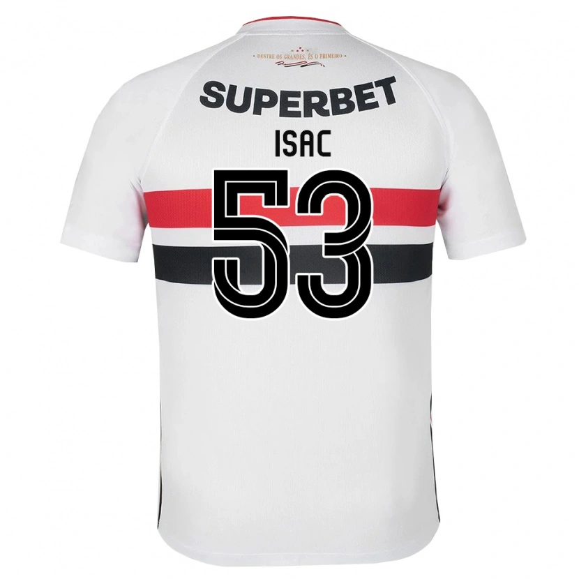 Danxen Mulher Camisola Isac Silvestre Da Silva #53 Branco Vermelho Preto Principal 2026/27 Camisa Brasil