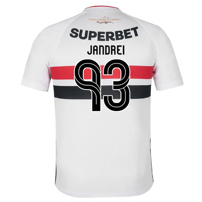 Danxen Mulher Camisola Jandrei #93 Branco Vermelho Preto Principal 2026/27 Camisa Brasil