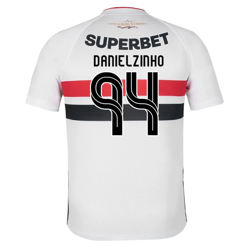 Danxen Mulher Camisola Danielzinho #94 Branco Vermelho Preto Principal 2026/27 Camisa Brasil