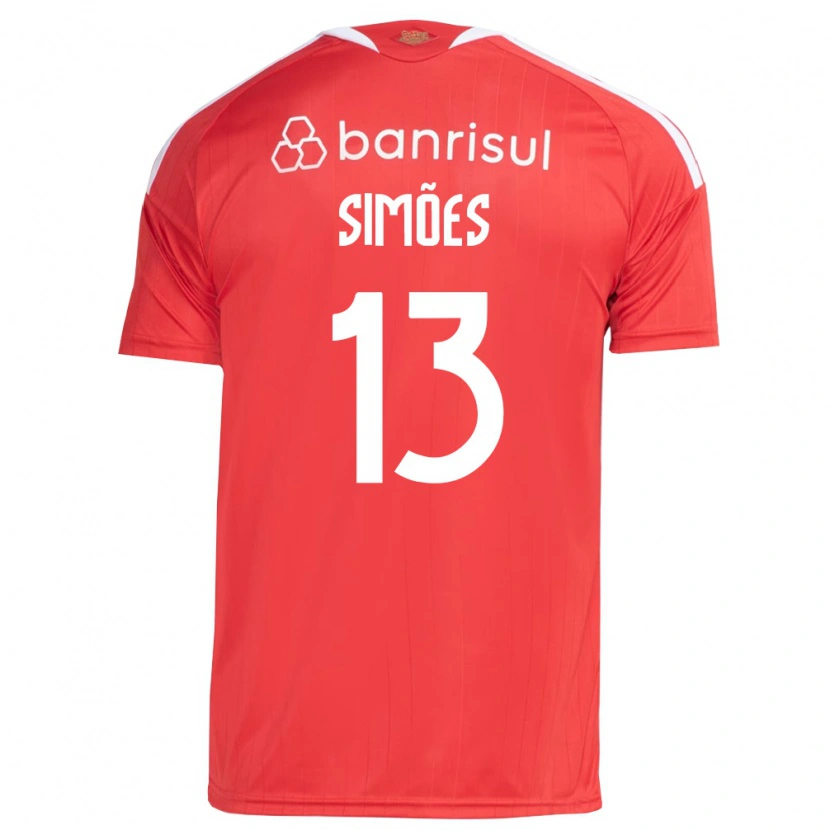 Danxen Mulher Camisola Arthur Simões #13 Vermelho Branco Principal 2026/27 Camisa Brasil
