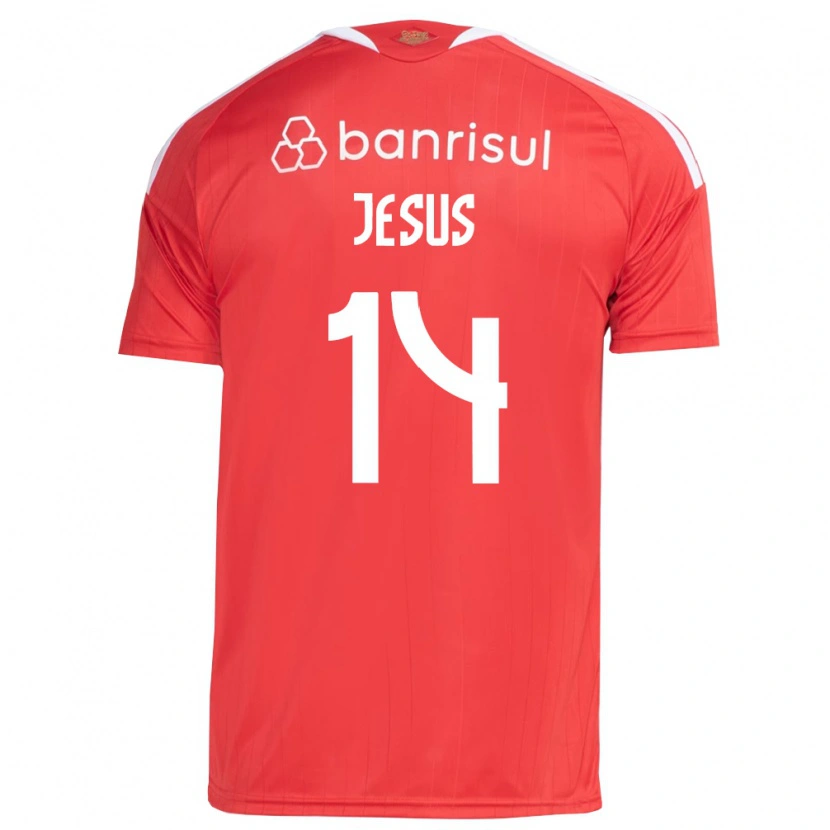 Danxen Mulher Camisola Victor Jesus #14 Vermelho Branco Principal 2026/27 Camisa Brasil