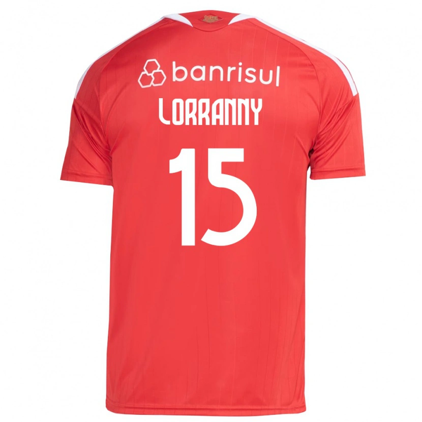 Danxen Mulher Camisola Lorranny #15 Vermelho Branco Principal 2026/27 Camisa Brasil