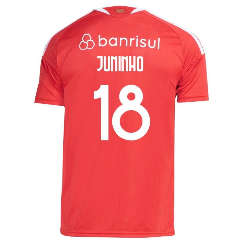 Danxen Mulher Camisola Juninho #18 Vermelho Branco Principal 2026/27 Camisa Brasil