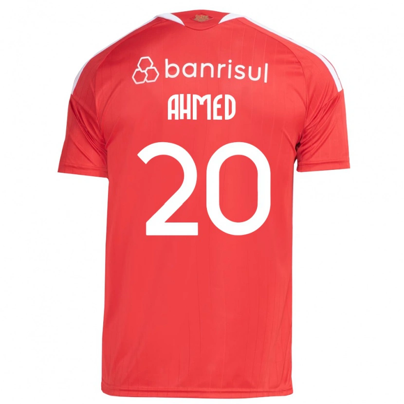 Danxen Mulher Camisola Diego Ahmed #20 Vermelho Branco Principal 2026/27 Camisa Brasil