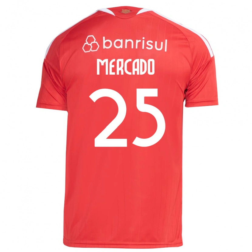 Danxen Mulher Camisola Gabriel Mercado #25 Vermelho Branco Principal 2026/27 Camisa Brasil