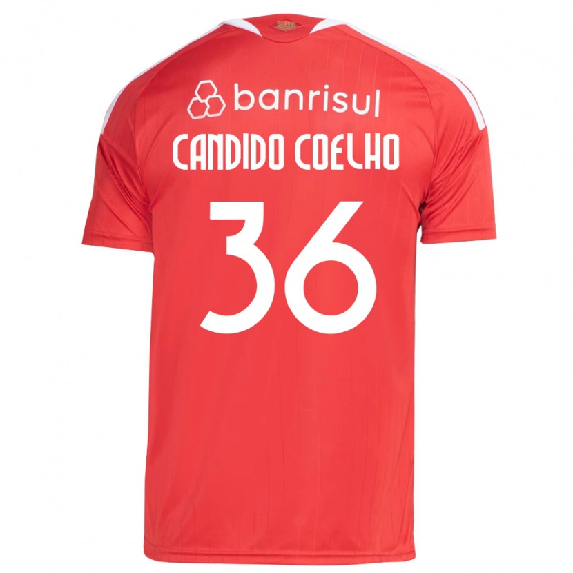 Danxen Mulher Camisola Richard Candido Coelho #36 Vermelho Branco Principal 2026/27 Camisa Brasil