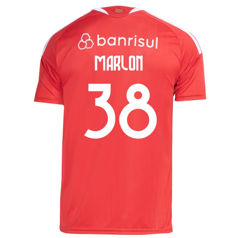 Danxen Mulher Camisola Marlon #38 Vermelho Branco Principal 2026/27 Camisa Brasil