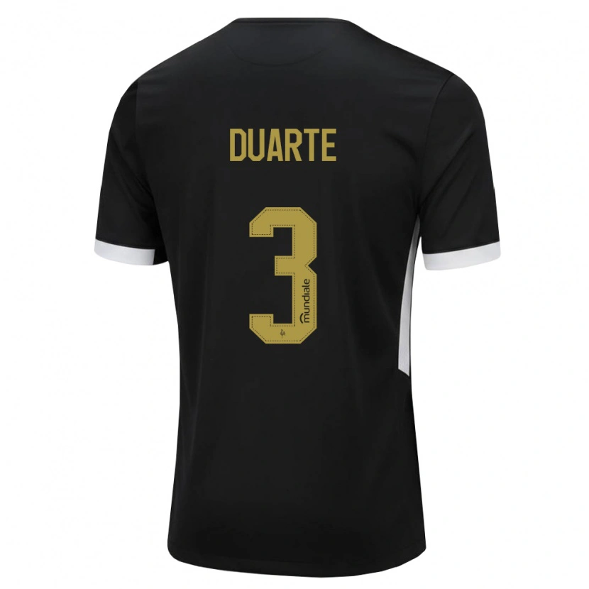 Danxen Mulher Camisola Léo Duarte #3 Preto Branco Amarelo Principal 2026/27 Camisa Brasil